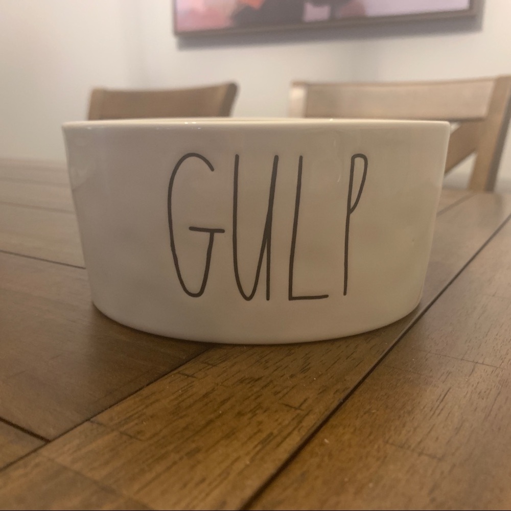 New unused Rae Dunn Gulp Dog Bowl
